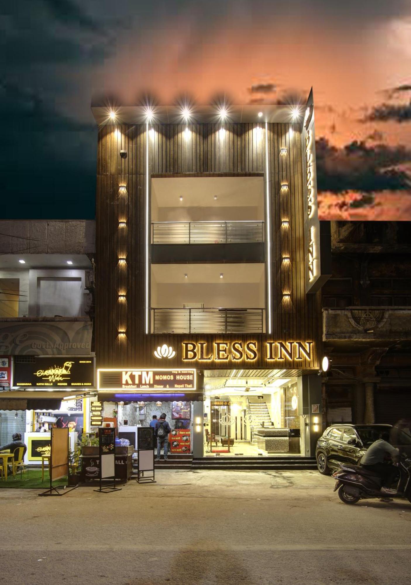 Bless Inn - Near Connaught Place New Delhi Exteriör bild